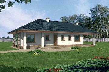  Projekt domu Fiona (WRY1017) - projekt domu parterowego - Zdjęcie 1