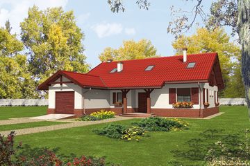  Projekt domu Rózia G1 (WRC1328) - projekt domu parterowego - Zdjęcie 1