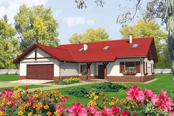  Projekt domu Rózia G2 (WRC1329) - projekt domu parterowego - Zdjęcie 1