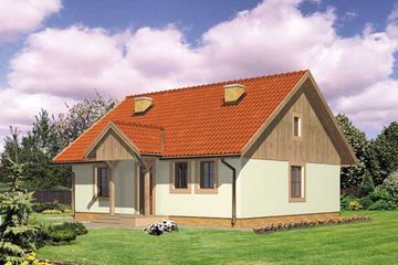  Projekt domu WB-3393 (KRA1069) - projekt domu parterowego - Zdjęcie 1