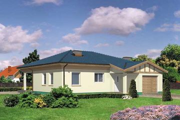  Projekt domu WB-3418 (KRA1071) - projekt domu parterowego - Zdjęcie 1
