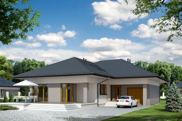  Projekt domu Neptun 6 (BSA1576) - projekt domu parterowego z poddaszem - Zdjęcie 1