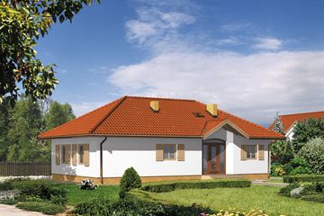 Projekt domu WB-3928 (KRA1109) - projekt domu parterowego - Zdjęcie 1