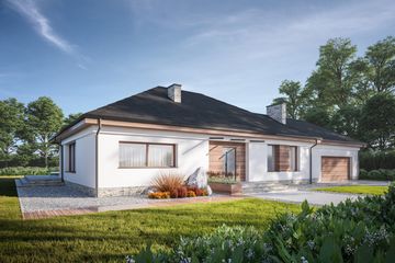  Projekt domu Rozłożysty C (GDA1030) - projekt domu parterowego - Zdjęcie 1