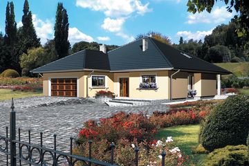  Projekt domu AB-037 (WOC1001) - projekt domu parterowego z poddaszem - Zdjęcie 1