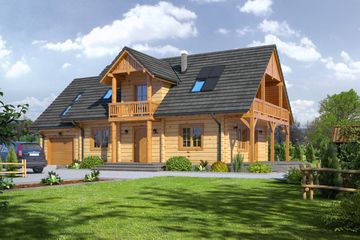  Projekt domu Milicz dw11 (KRP1503) - projekt domu parterowego z poddaszem - Zdjęcie 1