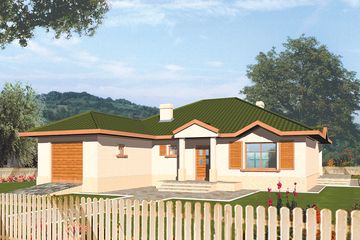  Projekt domu Maja II G1 (WRC1162) - projekt domu parterowego - Zdjęcie 1