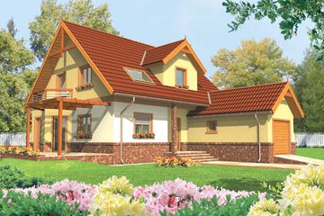  Projekt domu Mila G1 (WRC1010) - projekt domu parterowego z poddaszem - Zdjęcie 1