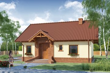  Projekt domu Eliasz 3 (WRW1181) - projekt domu parterowego - Zdjęcie 1