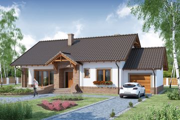  Projekt domu Amazis (WRW1184) - projekt domu parterowego - Zdjęcie 1