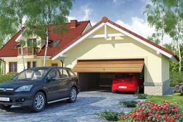  Projekt garażu Alfa-G2 (WRW1185) - projekt garażu parterowego - Zdjęcie 1