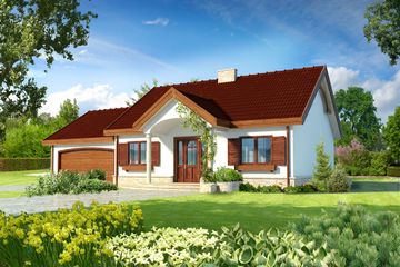  Projekt domu Sofia III LMB41b (WRB1409) - projekt domu parterowego - Zdjęcie 1