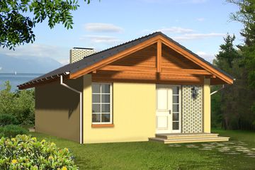  Projekt domu Kania (WRN1132) - projekt domu parterowego - Zdjęcie 1