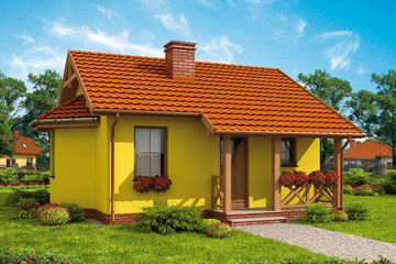  Projekt domu letniskowego Limone 2 dom letniskowy (SLN1460) - projekt domu parterowego - Zdjęcie 1