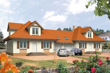  Projekt domu Alga (BSA1227) - projekt domu parterowego z poddaszem - Zdjęcie 1