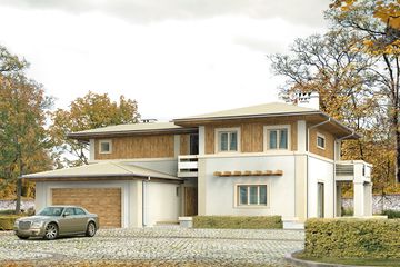  Projekt domu Arizona 2 (BSA1229) - projekt domu z pełnym piętrem - Zdjęcie 1