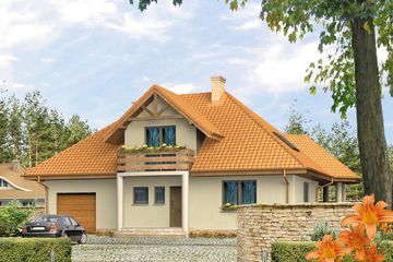  Projekt domu Boston (BSA1094) - projekt domu parterowego z poddaszem - Zdjęcie 1