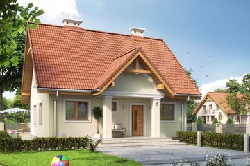 Projekt domu Echo 3 (BSA1096) - projekt domu parterowego z poddaszem - Zdjęcie 1