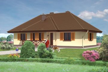  Projekt domu Narni (KRH1265) - projekt domu parterowego - Zdjęcie 1