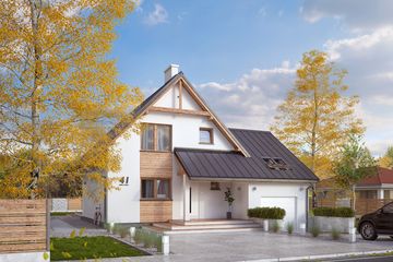  Projekt domu Sopran (BSA1104) - projekt domu parterowego z poddaszem - Zdjęcie 1