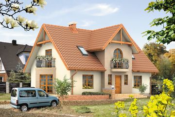 Projekt domu Batuta (BSA1112) - projekt domu parterowego z poddaszem - Zdjęcie 1
