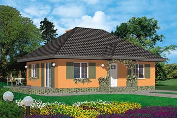  Projekt domu Grzegorz (WAB1004) - projekt domu parterowego - Zdjęcie 1