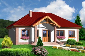  Projekt domu Duszanbe LMB42 (WRB1165) - projekt domu parterowego - Zdjęcie 1