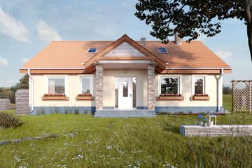  Projekt domu Haga LMB47 (WRB1168) - projekt domu parterowego - Zdjęcie 1