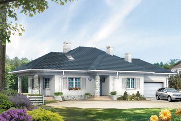  Projekt domu Kometa (BSA1255) - projekt domu parterowego - Zdjęcie 1