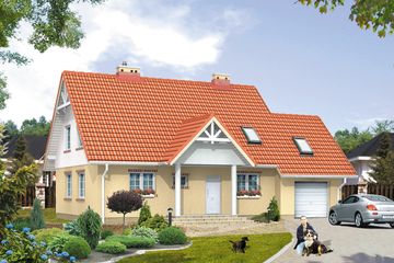  Projekt domu Eko 2 (BSA1124) - projekt domu parterowego z poddaszem - Zdjęcie 1