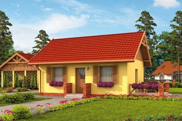  Projekt domu letniskowego Toronto dom letniskowy (SLN1506) - projekt domu letniskowego parterowego - Zdjęcie 1