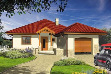  Projekt domu Blanka (WRH1054) - projekt domu parterowego - Zdjęcie 1