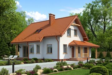  Projekt domu Solesino III (KRH1155) - projekt domu parterowego z poddaszem - Zdjęcie 1