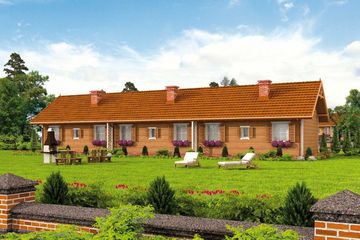  Projekt domu letniskowego Toronto 2 dom letniskowy (zabudowa szeregowa) (SLN1507) - projekt domu letniskowego parterowego - Zdjęcie 1