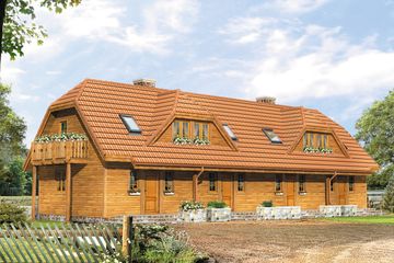 Projekt agroturystyczny Jowisz dr-S Pensjonat, Hotel, Dom weselny (BSA1267) - projekt agroturystyczny parterowego z poddaszem - Zdjęcie 1