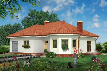  Projekt domu Campanilla II (KRH1157) - projekt domu parterowego - Zdjęcie 1