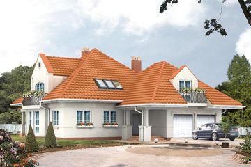  Projekt domu Ocean (BSA1152) - projekt domu parterowego z poddaszem - Zdjęcie 1