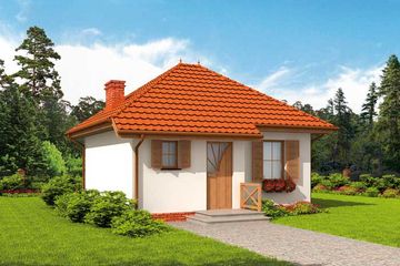  Projekt domu letniskowego Honolulu dom letniskowy (SLN1520) - projekt domu parterowego - Zdjęcie 1