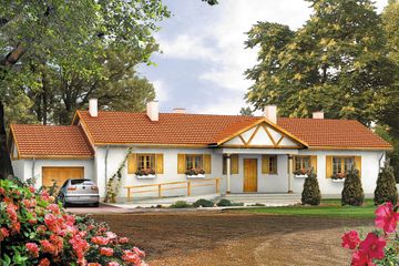  Projekt domu Rozłogi (BSA1274) - projekt domu parterowego - Zdjęcie 1