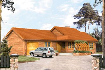  Projekt domu Szyper 2 dr-S (BSA1277) - projekt domu parterowego - Zdjęcie 1