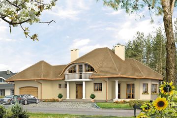  Projekt domu Aria 4 (BSA1162) - projekt domu parterowego z poddaszem - Zdjęcie 1
