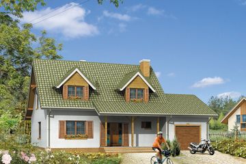  Projekt domu Combo (BSA1166) - projekt domu parterowego z poddaszem - Zdjęcie 1
