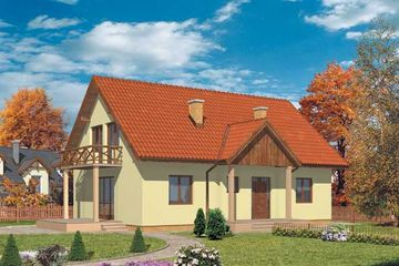  Projekt domu WB-3999 (KRA3515) - projekt domu parterowego z poddaszem - Zdjęcie 1