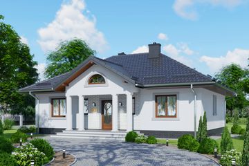  Projekt domu APS 207 (LUA1254) - projekt domu parterowego - Zdjęcie 1
