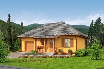  Projekt domu letniskowego San Antonio 2 dom letniskowy (SLN1530) - projekt domu letniskowego parterowego - Zdjęcie 1