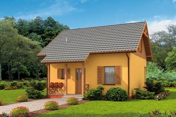  Projekt domu letniskowego Sydney dom letniskowy z poddaszem użytkowym (SLN1531) - projekt domu letniskowego parterowego - Zdjęcie 1