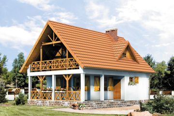  Projekt domu Takt 4 (BSA1284) - projekt domu parterowego z poddaszem - Zdjęcie 1