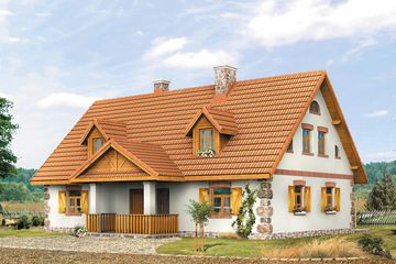  Projekt domu Świt (BSA1288) - projekt domu parterowego z poddaszem - Zdjęcie 1