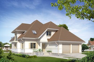  Projekt domu Mistral (BSA1176) - projekt domu parterowego z poddaszem - Zdjęcie 1