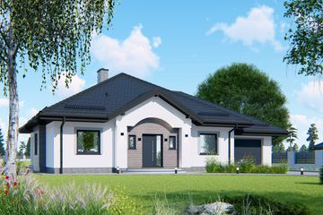  Projekt domu APS 217 (LUA1259) - projekt domu parterowego - Zdjęcie 2